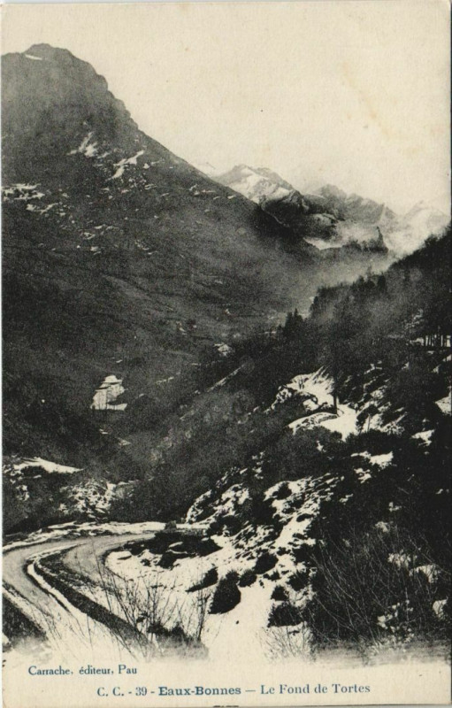 Carte postale ancienne Eaux-Bonnes Le Fond de Tortes France à Eaux-Bonnes