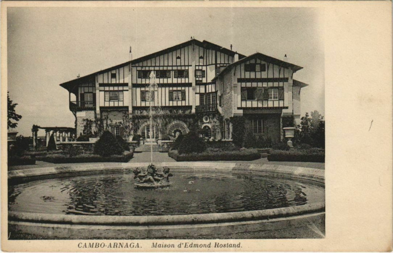 Carte postale ancienne Cambo les Bains Maison Edmond Rostand France à Cambo-les-Bains
