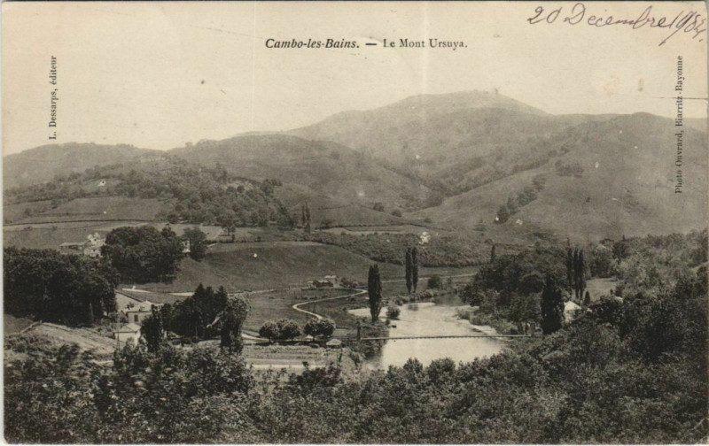 Carte postale ancienne Cambo les Bains Le Mont Ursuya France à Cambo-les-Bains