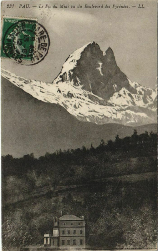 Carte postale ancienne Pau Le Pic du Midi France à Pau
