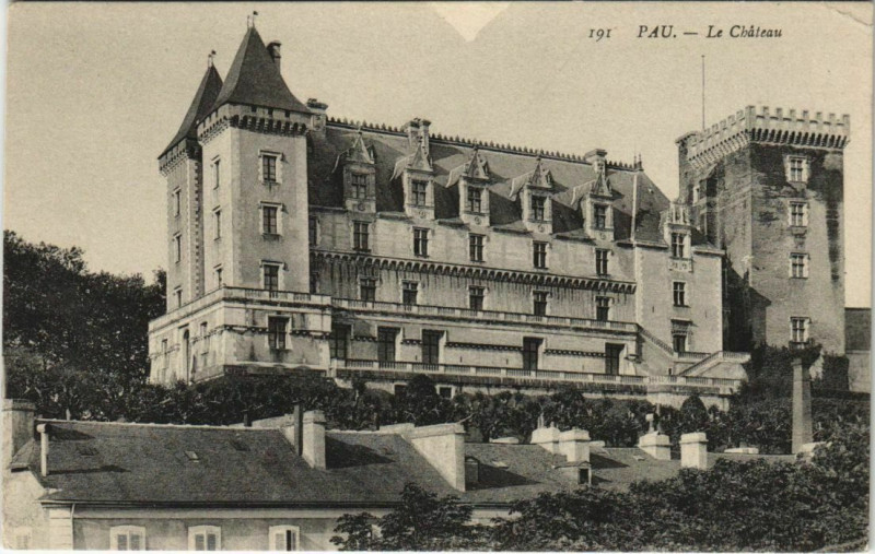 Carte postale ancienne Pau Le Chateau France à Pau
