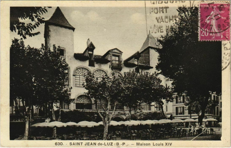 Carte postale ancienne St.Jean de Luz Maison Louis Xiv France
