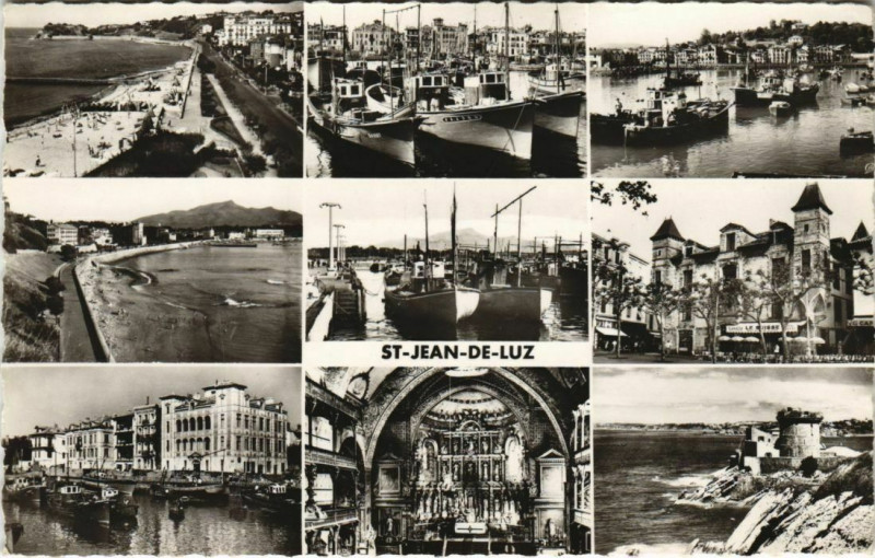 Carte postale ancienne St.Jean de Luz Souvenir France