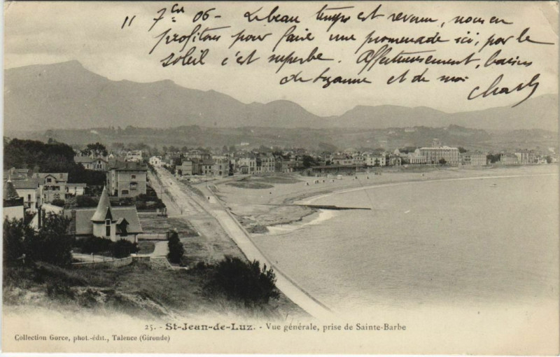Carte postale ancienne St.Jean de Luz Vue Generale France