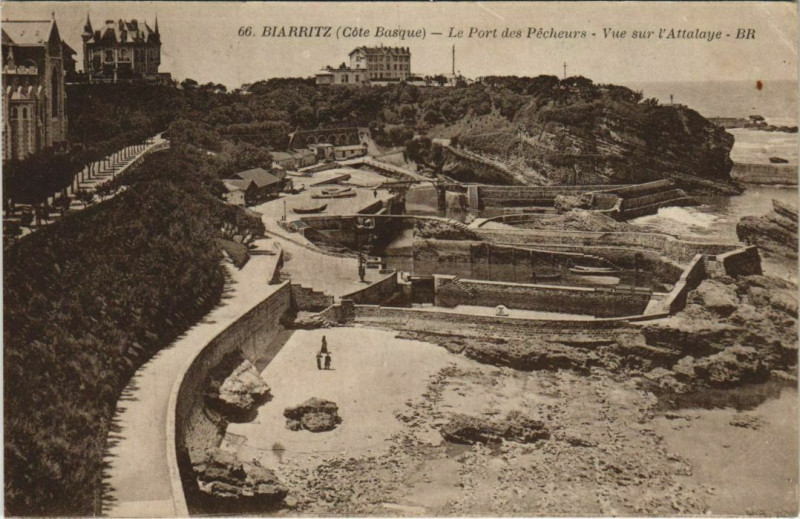 Carte postale ancienne Biarritz Le Port des Pecheurs France à Biarritz