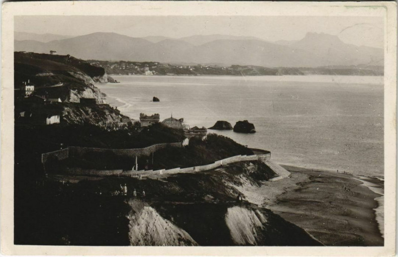 Carte postale ancienne Biarritz Fond du Golfe de Gascogne France à Biarritz