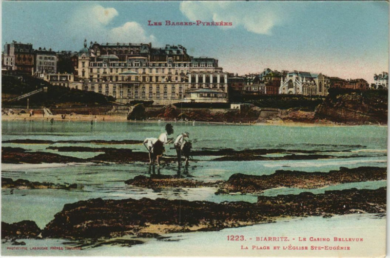 Carte postale ancienne Biarritz Le Casino Bellevue France à Biarritz