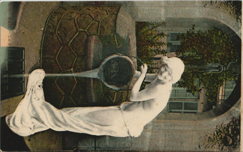 Carte postale ancienne Pau Fontaine à Pau