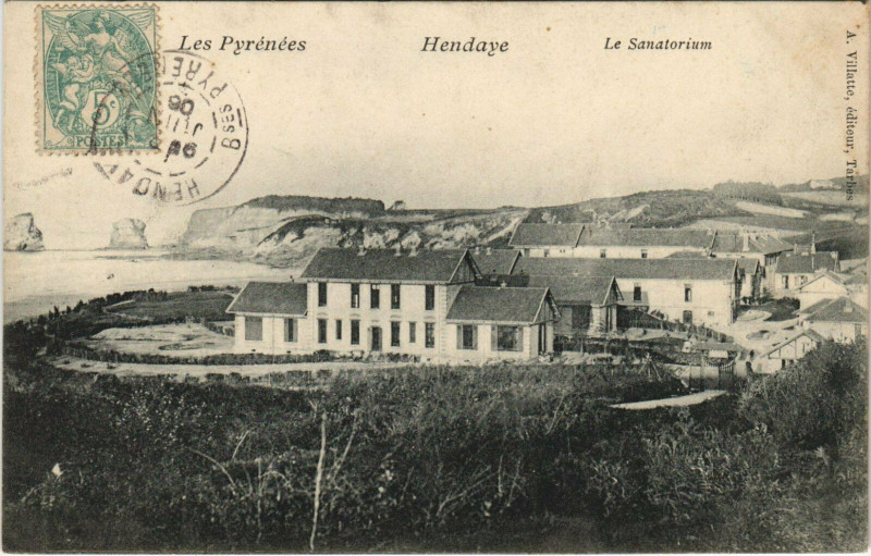 Carte postale ancienne Hendaye Le Sanatorium à Hendaye