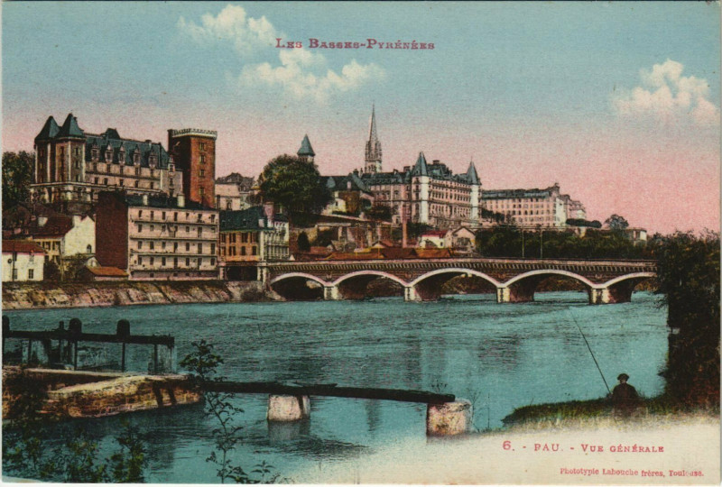 Carte postale ancienne Pau Vue Generale à Pau
