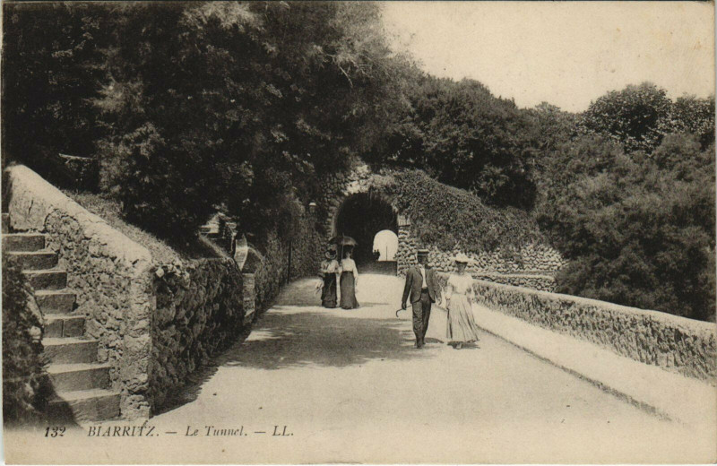 Carte postale ancienne Biarritz Le Tunnel à Biarritz
