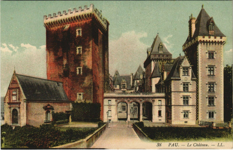 Carte postale ancienne Pau Le Chateau à Pau