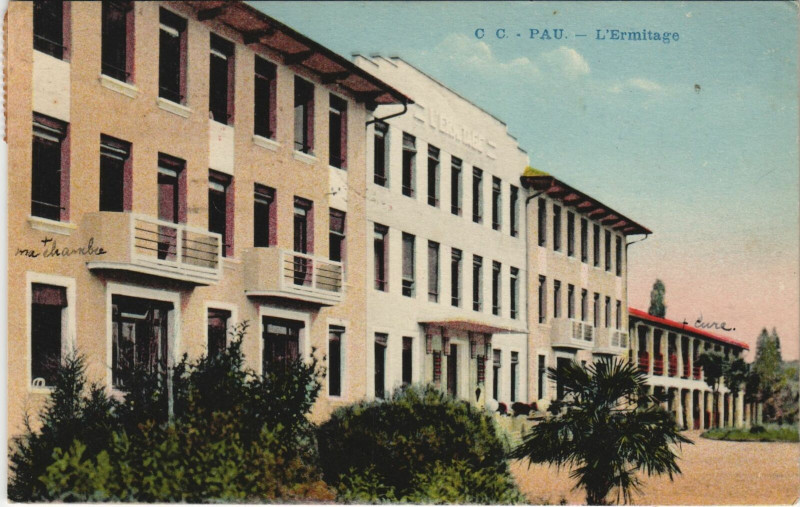 Carte postale ancienne Pau L'Ermitage à Pau