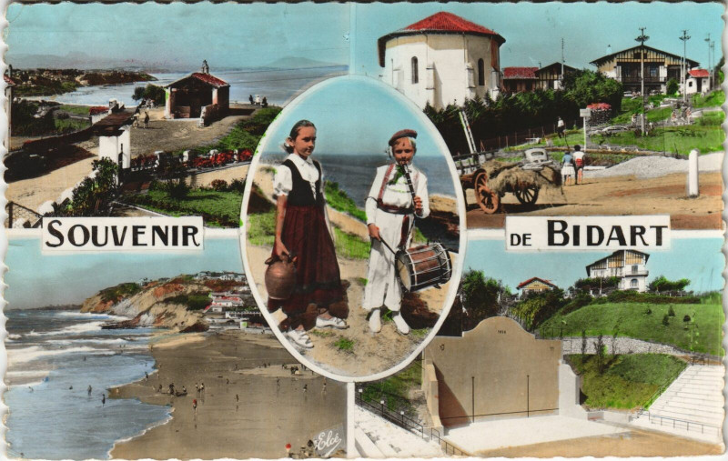 Carte postale ancienne Bidart Scenes à Bidart