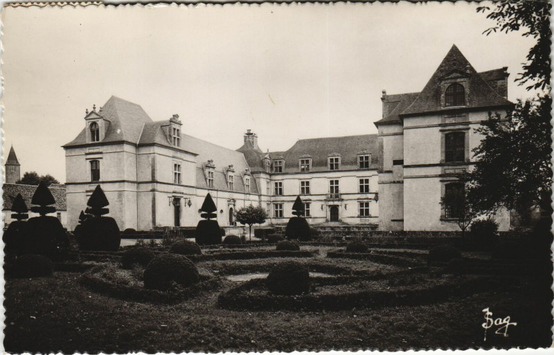 Carte postale ancienne Audaux Le Chateau et le Gave à Audaux