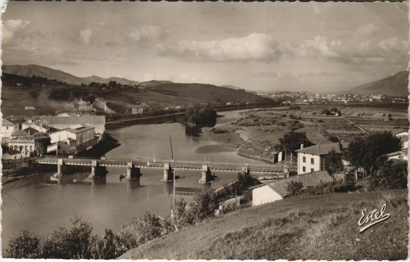 Carte postale ancienne Behobie Le Pont - Vue - View