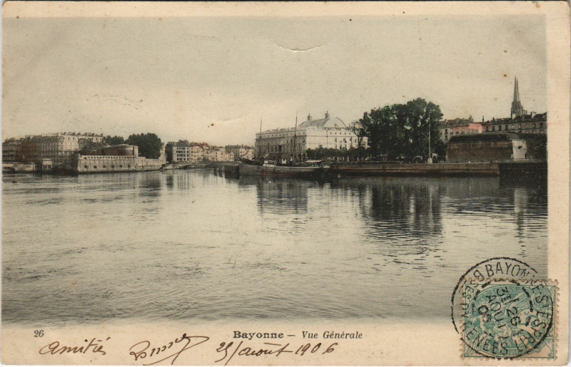 Carte postale ancienne Bayonne Vue Generale à Bayonne
