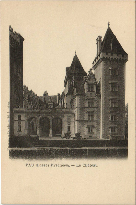 Carte postale ancienne Pau Le Chateau à Pau