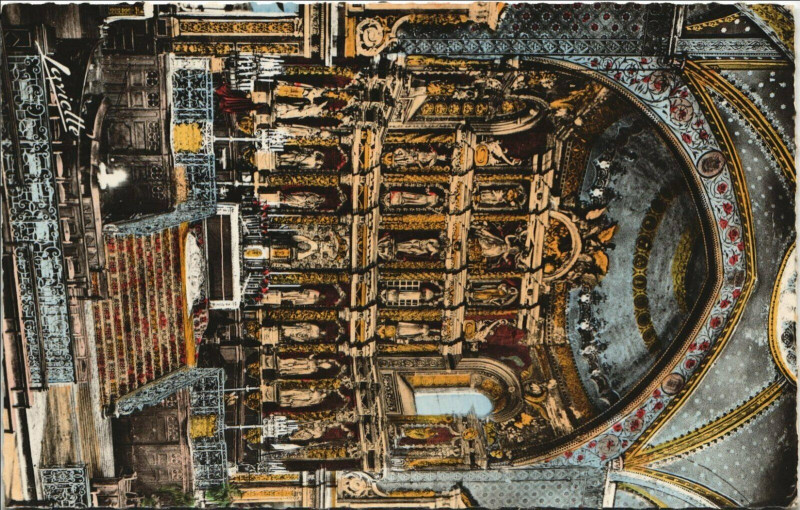 Carte postale ancienne Saint-Jean-de-Luz Retable de l'Eglise à Saint-Jean-de-Luz