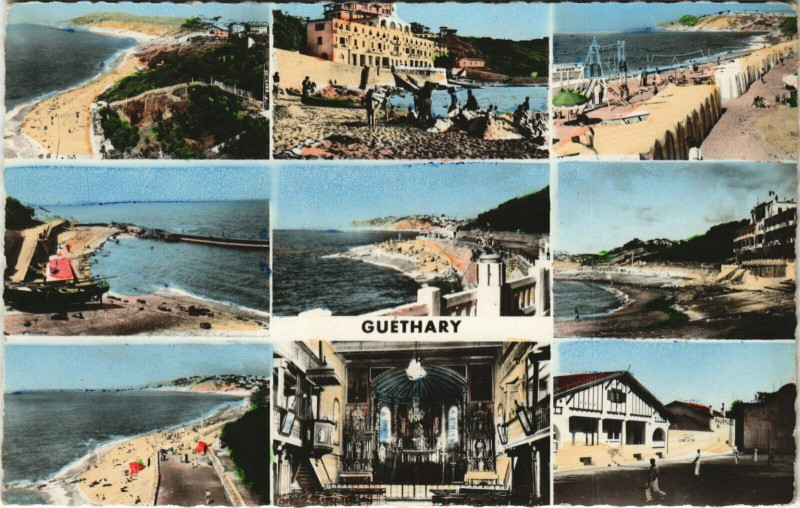 Carte postale ancienne Guethary Scenes