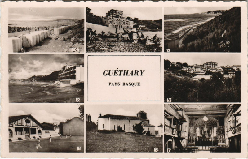 Carte postale ancienne Guethary Scenes