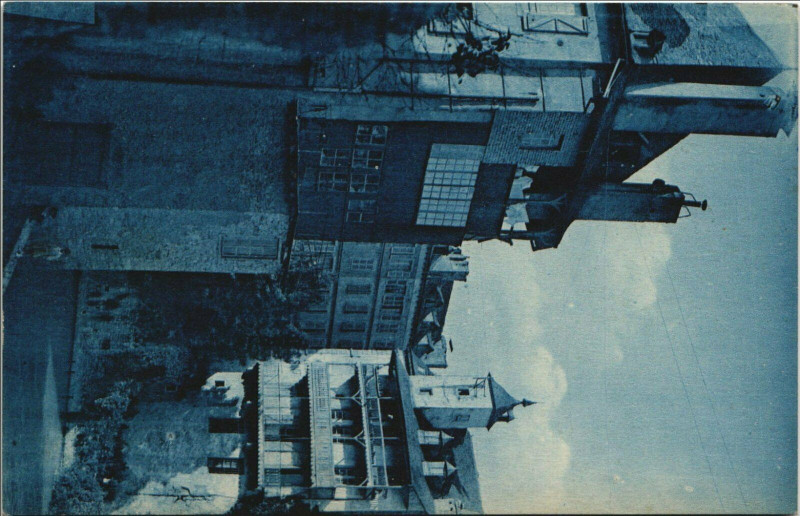 Carte postale ancienne Oloron-Sainte-Marie Vieilles Maisons au Pont du Gave d'Ossau à Oloron-Sainte-Marie