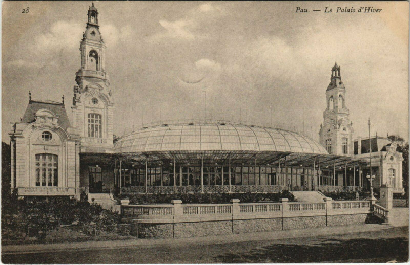 Carte postale ancienne Pau Le Palais d'Hiver à Pau