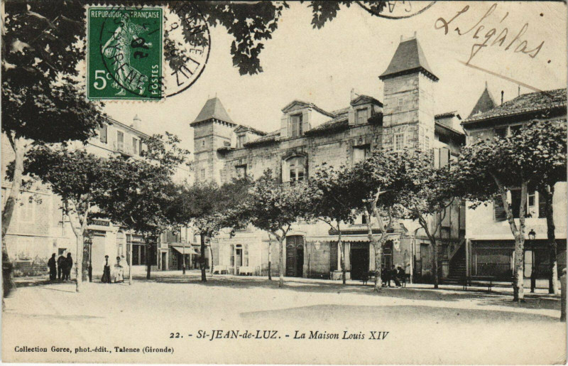 Carte postale ancienne Saint-Jean-de-Luz La Maison Louis Xiv à Saint-Jean-de-Luz