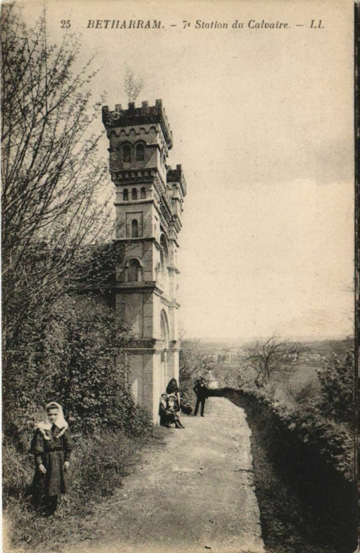Carte postale ancienne Betharram 7e Station du Calvaire France
