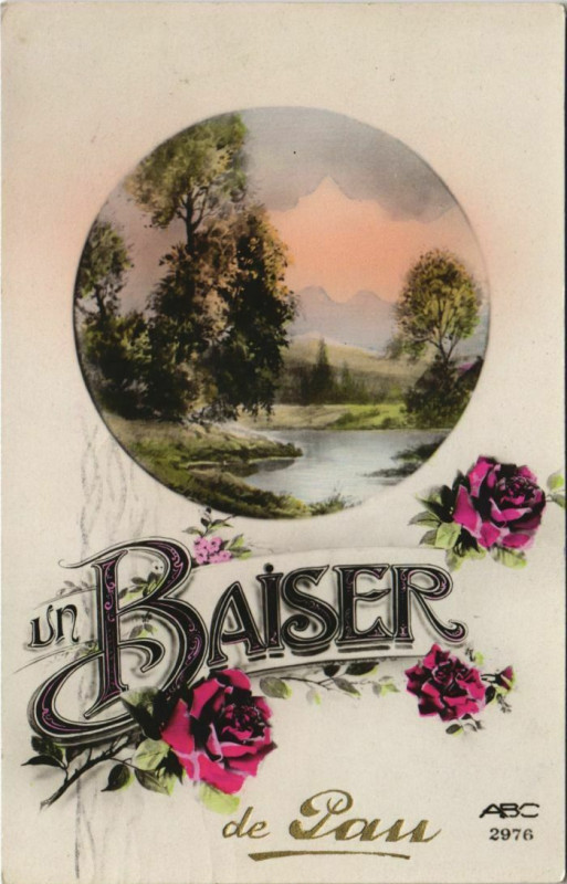 Carte postale ancienne Pau Souvenir France à Pau