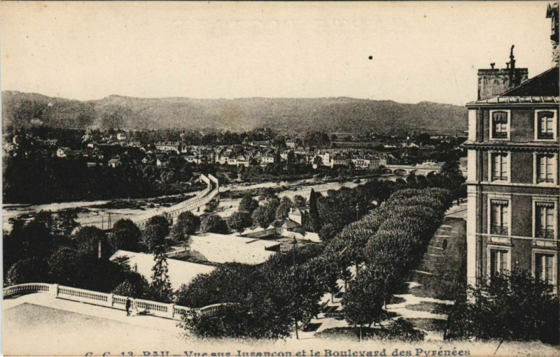 Carte postale ancienne Pau Vue Generale France à Pau