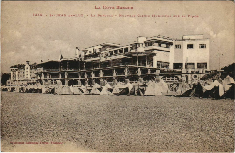 Carte postale ancienne St.Jean de Luz Nouveau Casino Municipal France