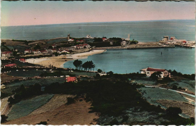 Carte postale ancienne St.Jean de Luz Socoa vu de la Tour France