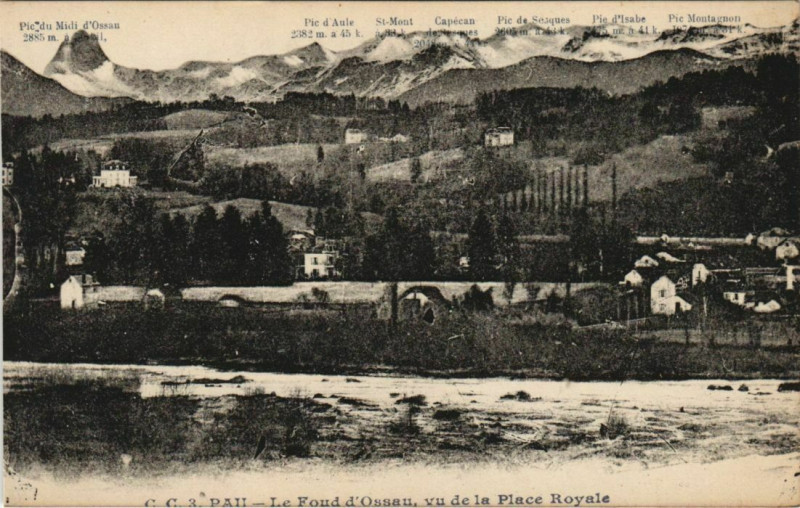 Carte postale ancienne Pau Le Foud d'Ossau France à Pau