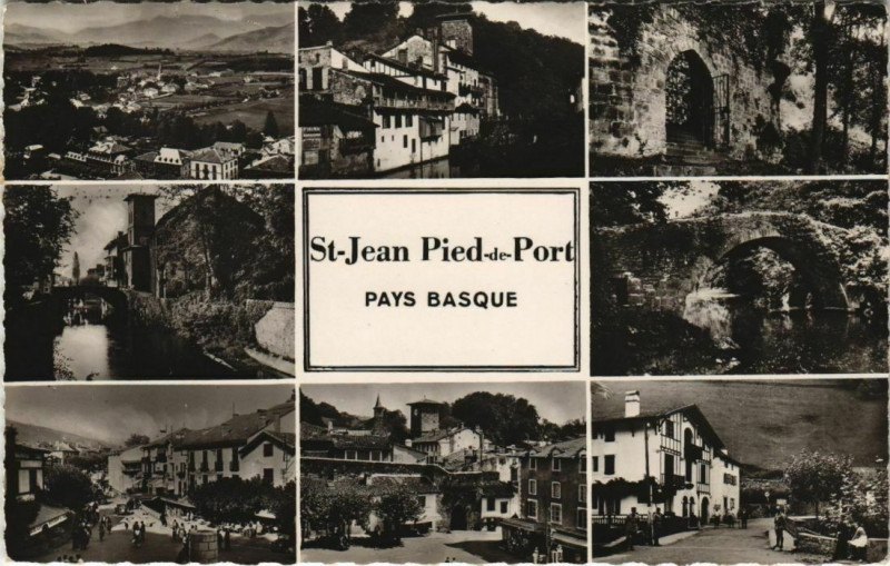 Carte postale ancienne St.Jean Pied de Port Souvenir France
