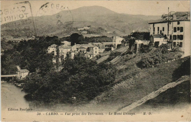 Carte postale ancienne Cambo les Bains Vue prise des Terrasses France à Cambo-les-Bains