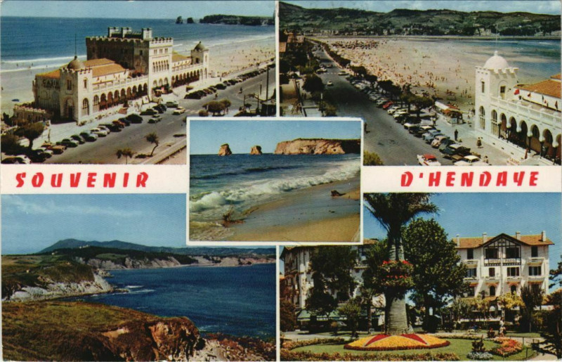 Carte postale ancienne Hendaye Souvenir d'Hendaye France à Hendaye