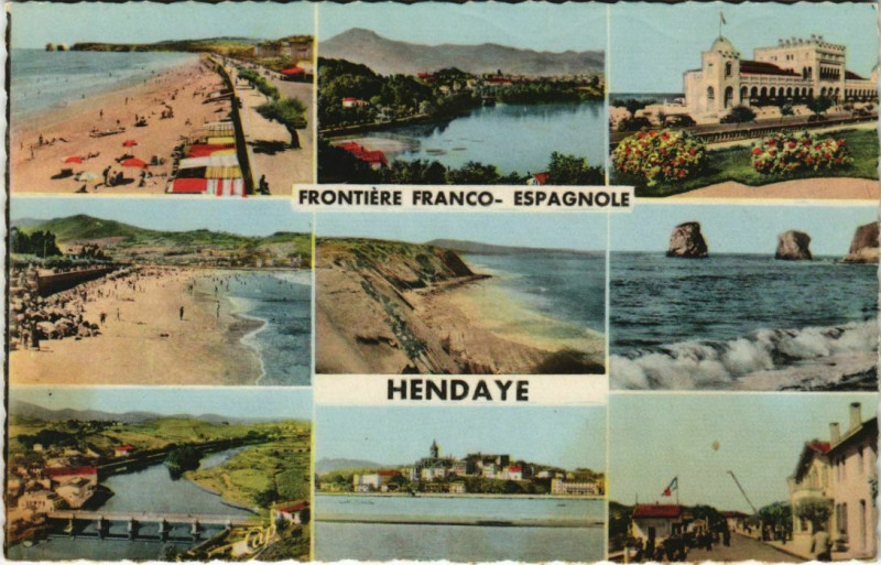 Carte postale ancienne Hendaye Souvenir d'Hendaye France à Hendaye
