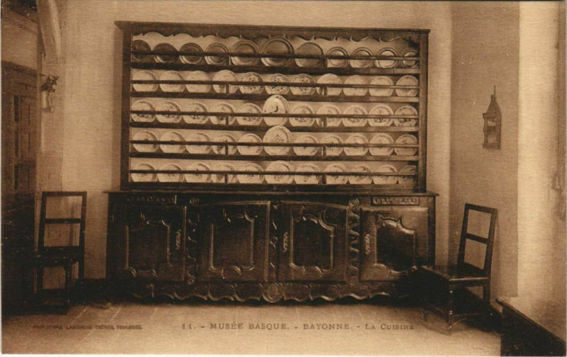 Carte postale ancienne Bayonne Musee Basque La Cuisine France à Bayonne