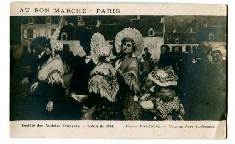 Carte postale ancienne Advertising card to paris cheap