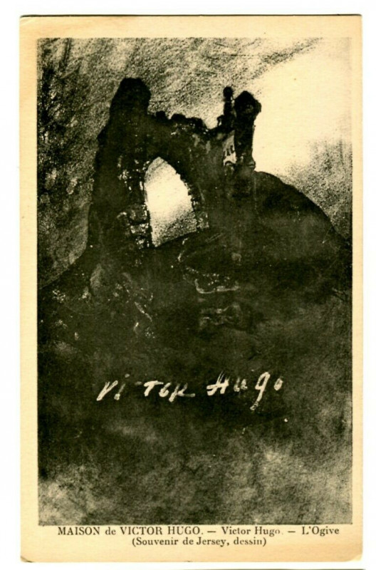 Carte postale ancienne Victor hugo famous character head