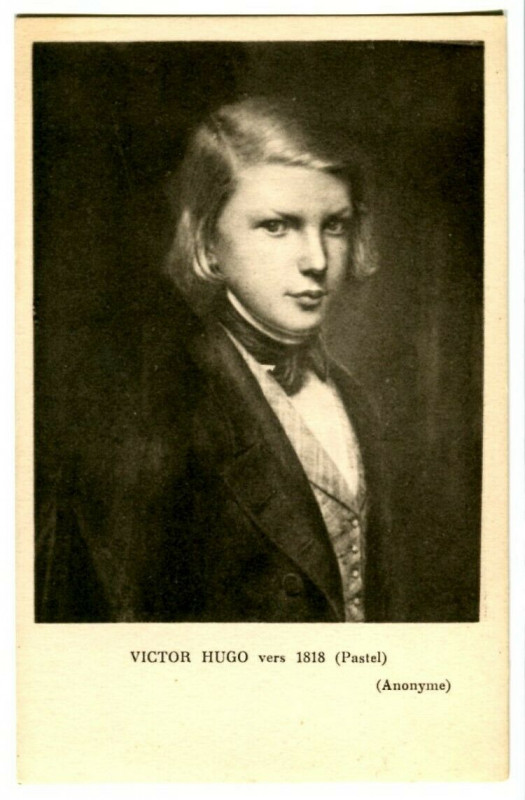 Carte postale ancienne Victor hugo famous character circa 1818