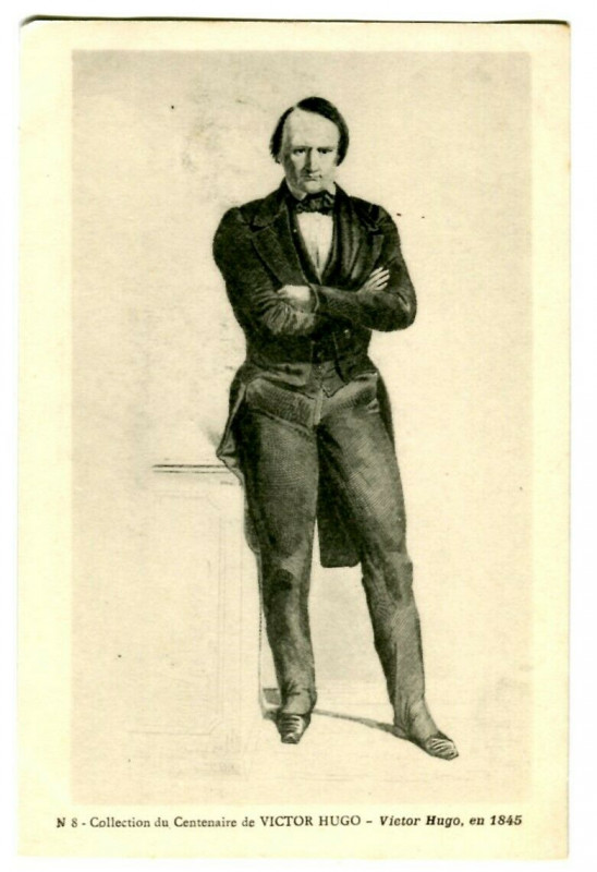 Carte postale ancienne Victor hugo famous character in 1845