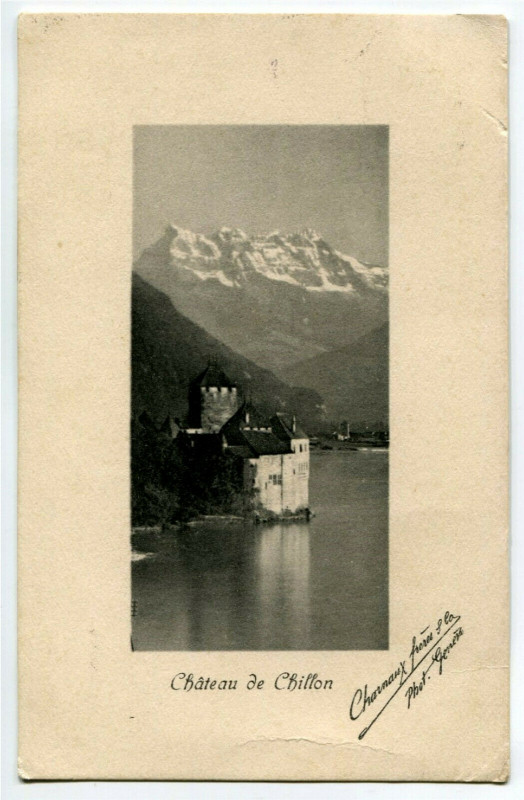 Carte postale ancienne Switzerland lake Geneva Chillon Castle