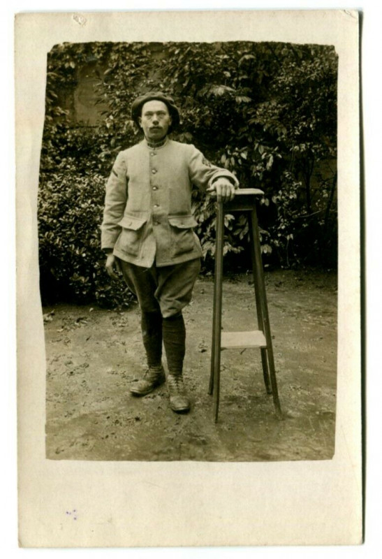 Carte postale ancienne Hunter-alpine-card portrait photo