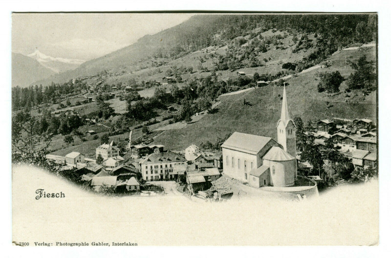 Carte postale ancienne Switzerland lemanic Fiesch