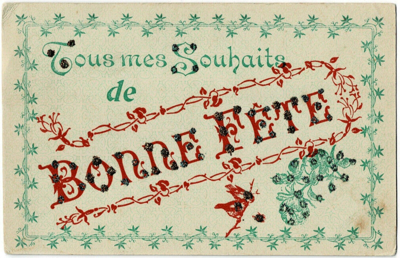 Carte postale ancienne Fantaisie happy birthday all my wishes