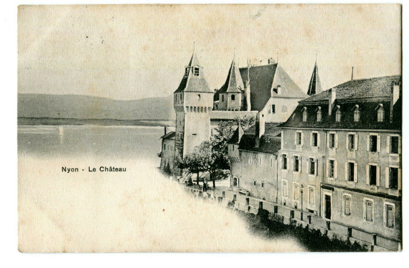 Carte postale ancienne Switzerland lemanic nyon castle