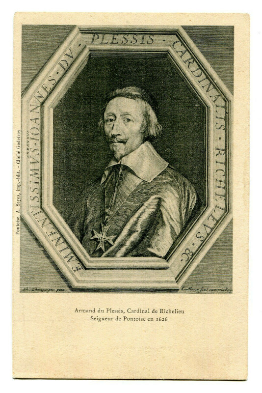 Carte postale ancienne Famous character richelieu Armand du plessis