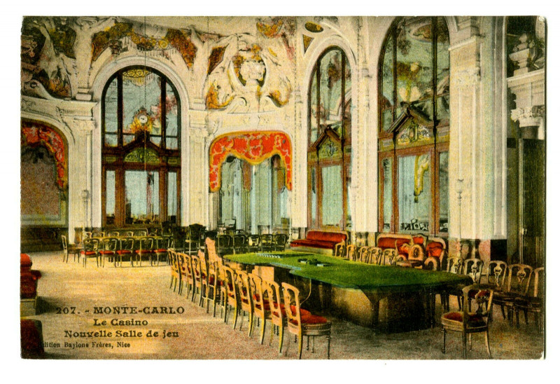 Carte postale ancienne 06 Alpes-maritimes monaco mounted-carlo the casino nouovelle playroom